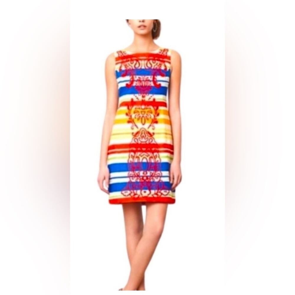 Anthropologie‎ Tabitha Rainbow Fiesta Embroidered Dress 4